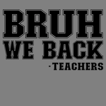 Imagen de la obra Bruh We Back Teachers Back To School Gifts Bruh We Back Gear de DynamicDesign