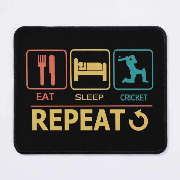 Item preview, Eat Sleep Cricket Repeat designed and sold by BOUMNESS.