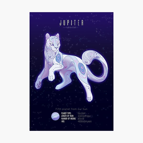 Item preview, Jupiter Ultraviolet Cat Planet designed and sold by ChocolateRaisin.