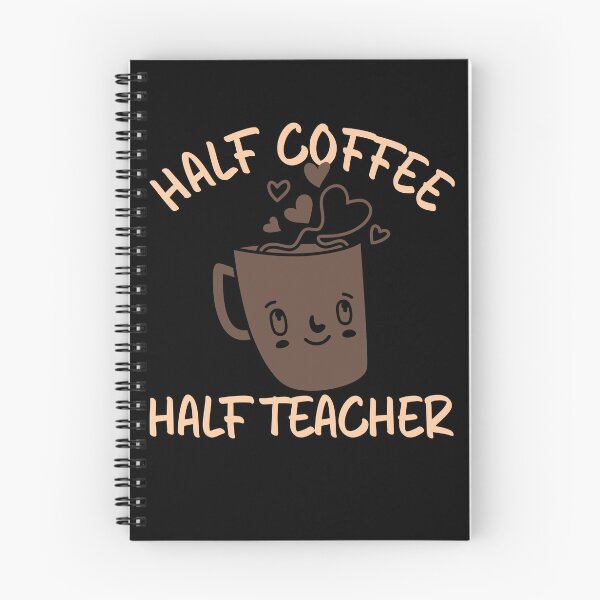 Item preview, Half Coffee Half Teacher Gift Funny Half Coffee Half Teacher Gear designed and sold by DynamicDesign.