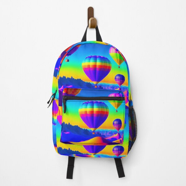 Item preview, Rainbow-colored hot air balloons designed and sold by m-y-A-I-A-R-T-.