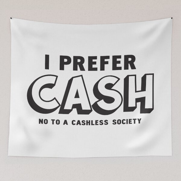Item preview, I Prefer Cash - No To A Cashless Society, Great Reset designed and sold by CatsCrew.