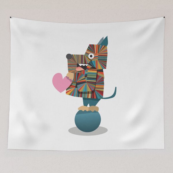 Item preview, Heart and ball of a dog in love designed and sold by Yatoff.