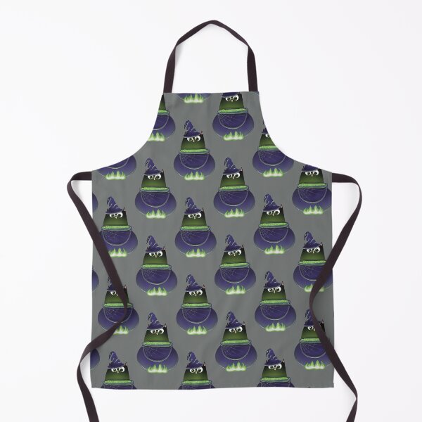 Item preview, Witch Cat Cauldron Potion On Grey Background Pattern designed and sold by Julia Sol.