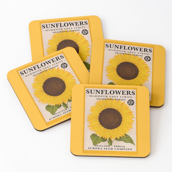 Item preview, Sunflower Vintage Seed Packet designed and sold by BluebellPainter.