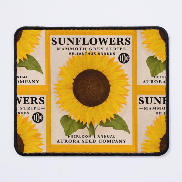 Item preview, Sunflower Vintage Seed Packet designed and sold by BluebellPainter.