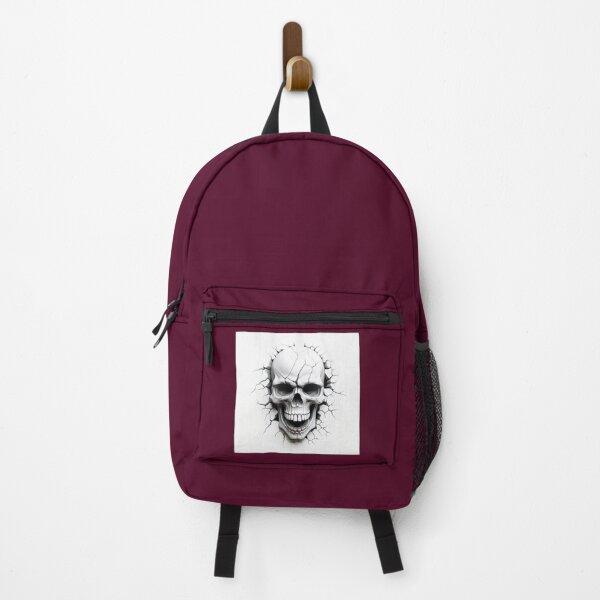 Item preview, Skull, broken wall, black and white artwork designed and sold by silent-violin.