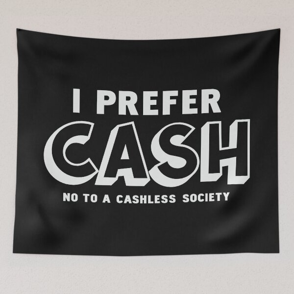 Item preview, I Prefer Cash - No To A Cashless Society, Great Reset designed and sold by CatsCrew.