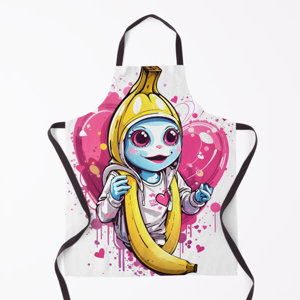 Item preview, Alien Romance and Graffiti Banana Clipart designed and sold by ratchawoot.