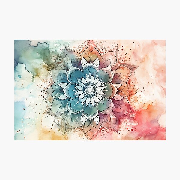 Item preview, Watercolor Mixed Floral Mandala designed and sold by VeronicArt85.