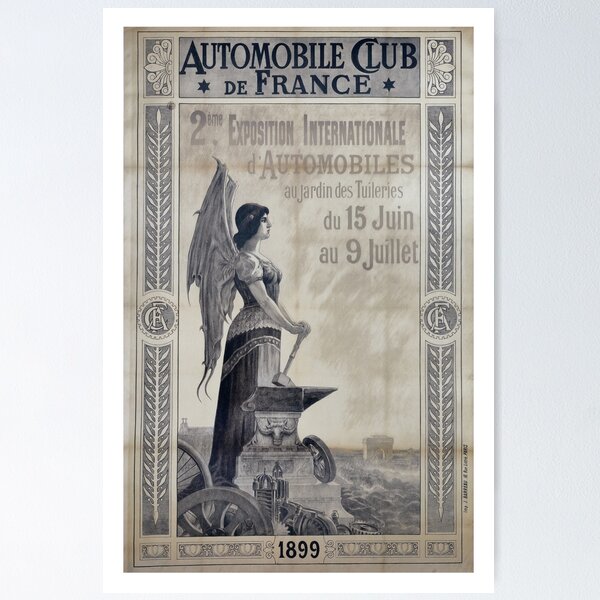 Item preview, Automobile Club de France poster designed and sold by Cartsandrab.