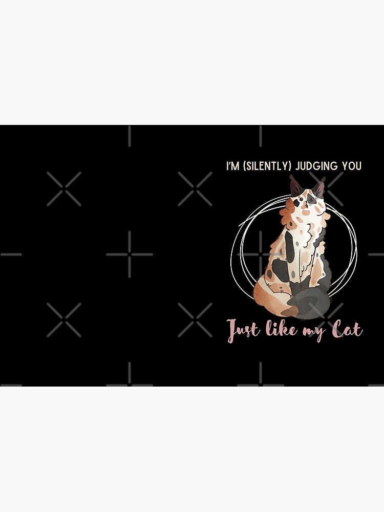 Thumbnail 3 of 3, Hardcover Journal, I’m judging you - Calico Maine Coon cat - Gifts for cat lovers  designed and sold by FelineEmporium.