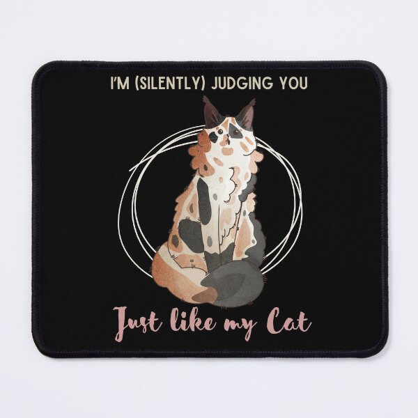 Item preview, I’m judging you - Calico Maine Coon cat - Gifts for cat lovers  designed and sold by FelineEmporium.
