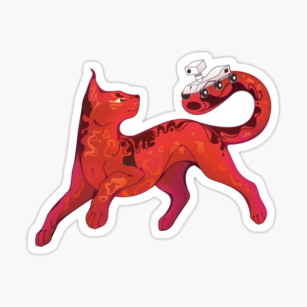 Item preview, Mars (and rover) Cat Planet designed and sold by ChocolateRaisin.