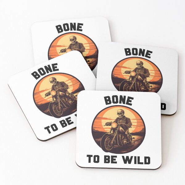 Item preview, Bone to be Wild Funny Skeleton Pun - Skeleton Riding a Motorcycle designed and sold by elvisg03.