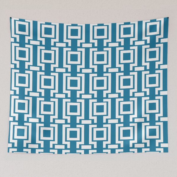 Item preview, Geometric Pattern White Square Lines designed and sold by studioart.