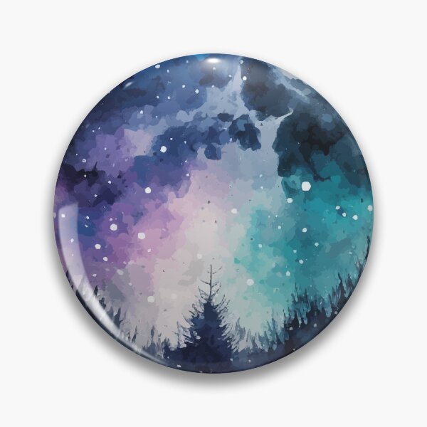 Item preview, Full Moon Silhouette Landscape in Watercolor designed and sold by StephanieWard.