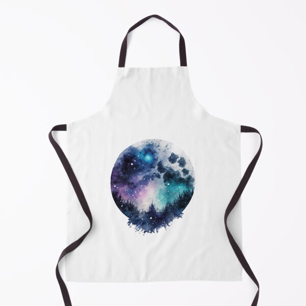 Item preview, Full Moon Silhouette Landscape in Watercolor designed and sold by StephanieWard.