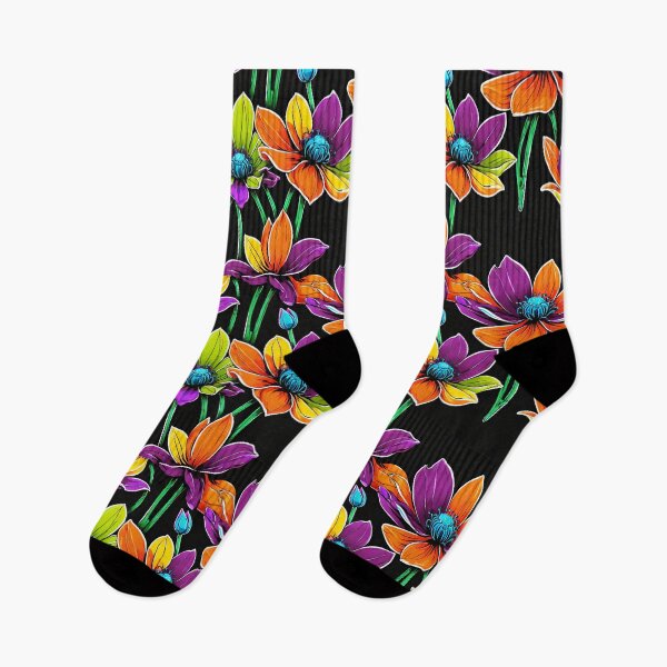 Item preview, Abstract Wildflower,Brigh Colours, Reapeating Pattern designed and sold by Image-Caption.