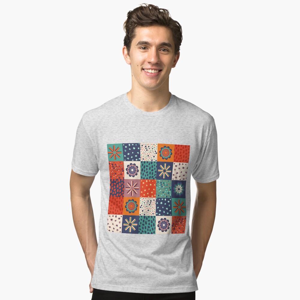 Vista previa del artículo con la obra «Camiseta de tejido mixto», diseñado y vendido por AnaidZahori.