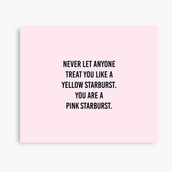 You Are A Pink Starburst Canvas Print