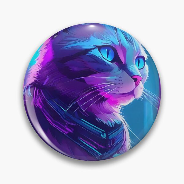 Item preview, Maine Coon cat in a futuristic cityscape designed and sold by purrfect pattern.