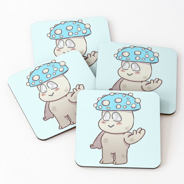 Item preview, blue mushroom friend designed and sold by Ace Scribbles.