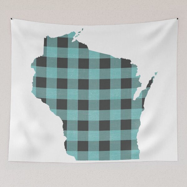 Item preview, Wisconsin Plaid in Teal designed and sold by Maren Misner.