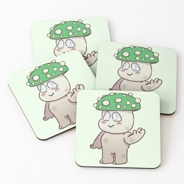 Item preview, green mushroom friend designed and sold by Ace Scribbles.