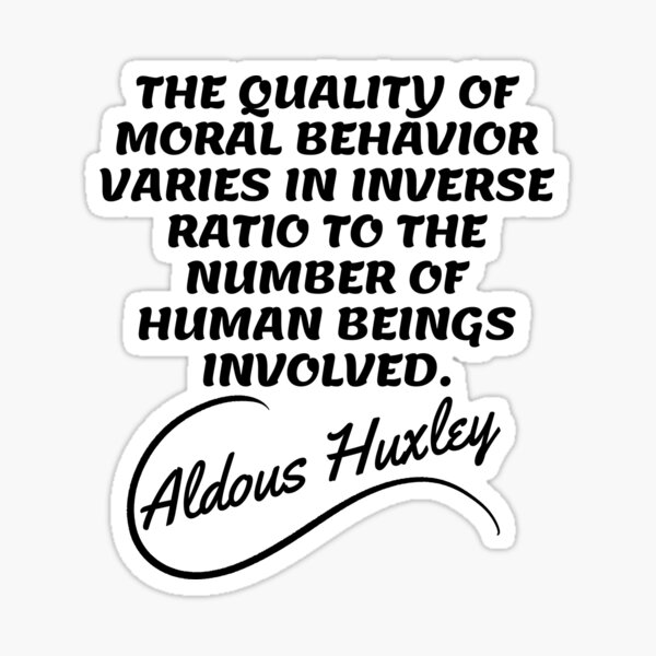 Item preview, Aldous Huxley Quotes -  Behavior Aesthetic Quotes 2 designed and sold by Writer Quotes.