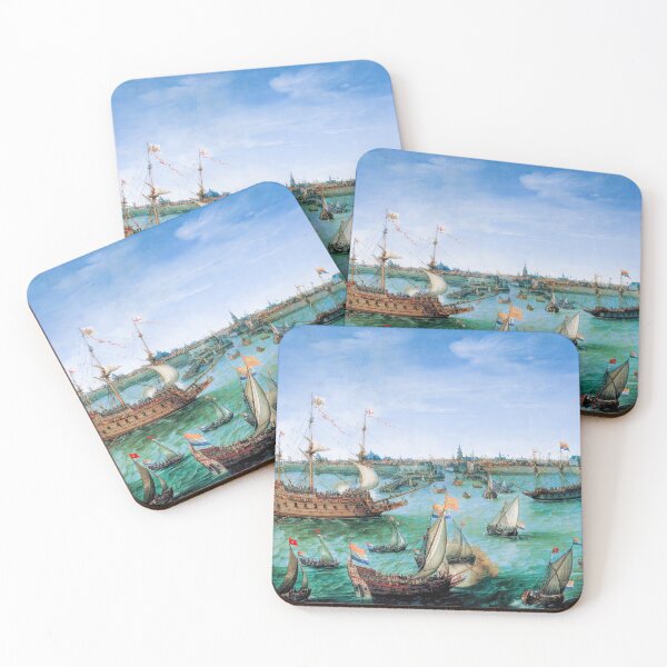 Item preview, Frederick V's Arrival at Vlissingen: Vroom's Historic Art designed and sold by TheSoulOfArt.