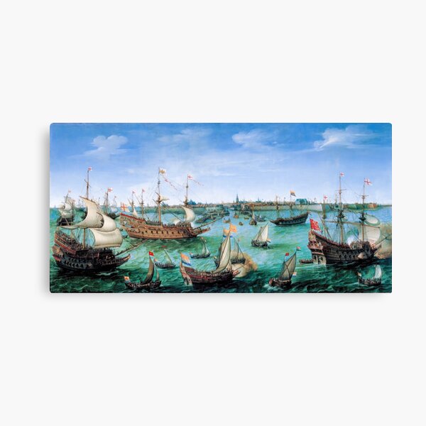 Item preview, Frederick V's Arrival at Vlissingen: Vroom's Historic Art designed and sold by TheSoulOfArt.