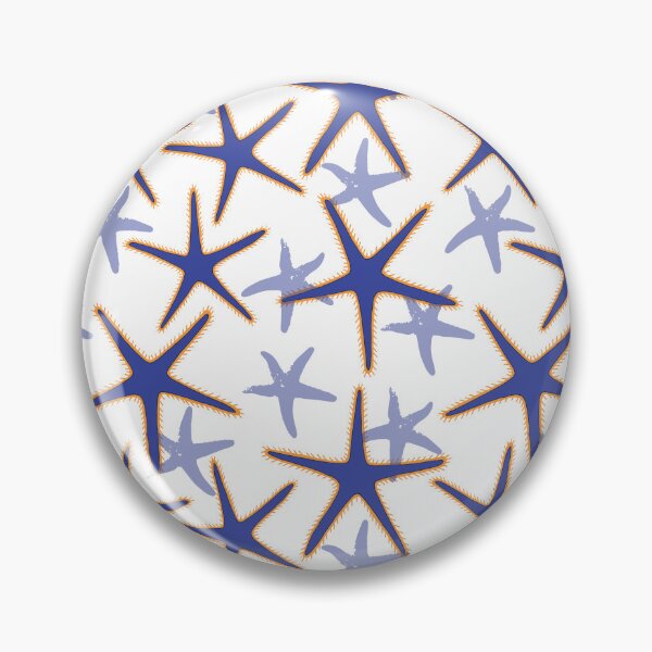 Item preview, Royal Starfish Blue Sea Star Pattern designed and sold by HotHibiscus.