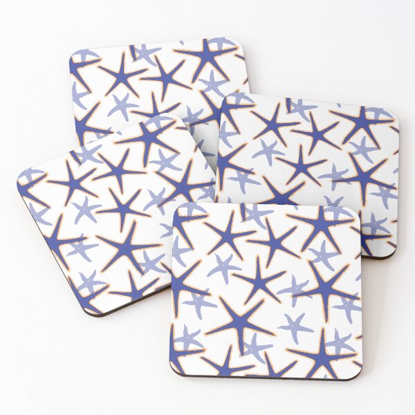 Item preview, Royal Starfish Blue Sea Star Pattern designed and sold by HotHibiscus.