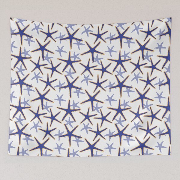 Item preview, Royal Starfish Blue Sea Star Pattern designed and sold by HotHibiscus.