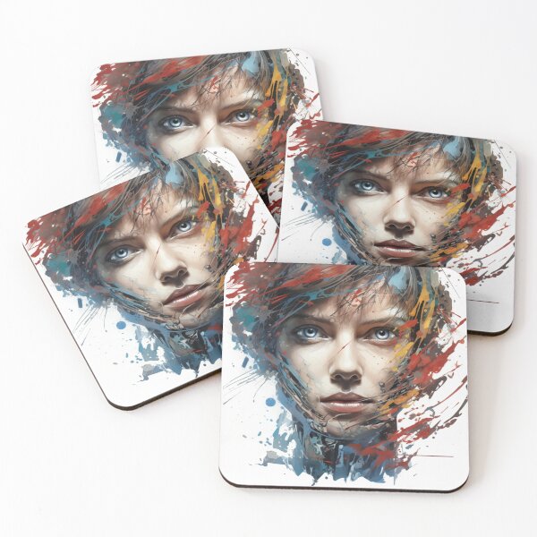 Item preview, "Katniss: Determination in Cinematic Synth-Wave" designed and sold by ChamounVisual.