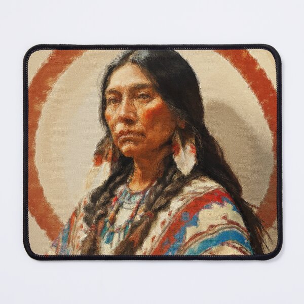 Item preview, Portrait Native American Woman designed and sold by AUTHENTIC AMERICANA ARTS.