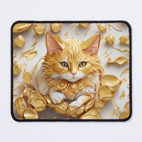 Item preview, Gold Cat 18 designed and sold by ThanaDesign.