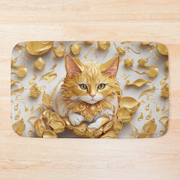 Item preview, Gold Cat 18 designed and sold by ThanaDesign.