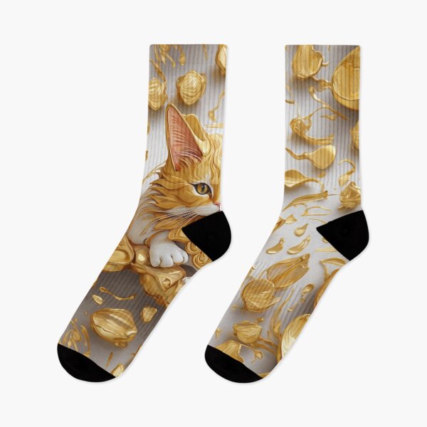 Item preview, Gold Cat 18 designed and sold by ThanaDesign.