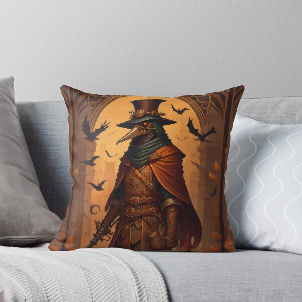 Artikelvorschau, Vintage Pestdoktor SCP-049 Halloween Illustration Steampunk Druckmuster Goth entworfen und verkauft von CoffeeIsATrip.