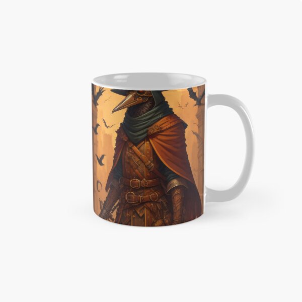 Artikelvorschau, Vintage Pestdoktor SCP-049 Halloween Illustration Steampunk Druckmuster Goth entworfen und verkauft von CoffeeIsATrip.