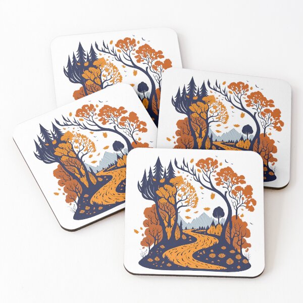 Item preview, Autumn landscape with mountains designed and sold by Garrulus glandarius.