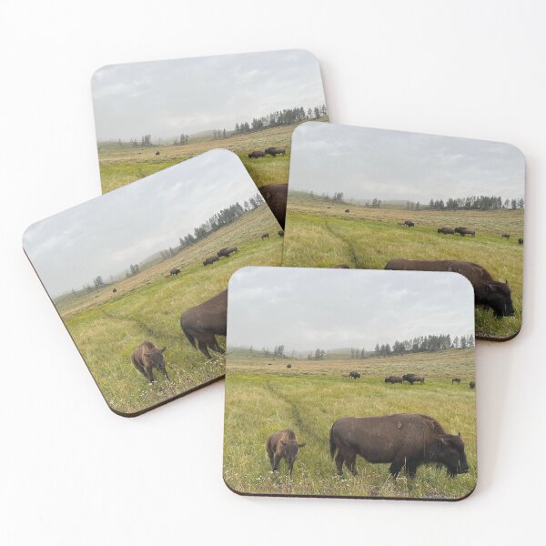 Item preview, Bison and Baby Yellowstone designed and sold by MarlundArt.