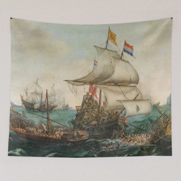 Item preview, Dutch Naval Victory 1602: Vroom's Iconic Battle Depiction designed and sold by TheSoulOfArt.