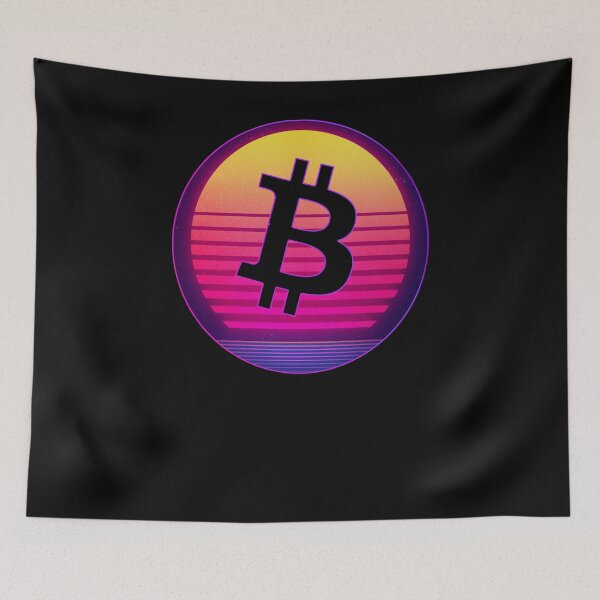Item preview, Sunset Bitcoin BTC Cryptocurrency Crypto Aesthetic  designed and sold by T-ShirtRevolt.