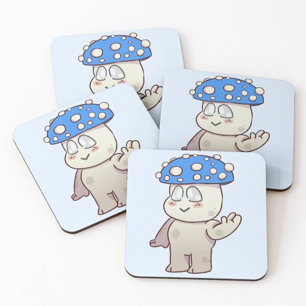 Item preview, dark blue mushroom friend designed and sold by Ace Scribbles.