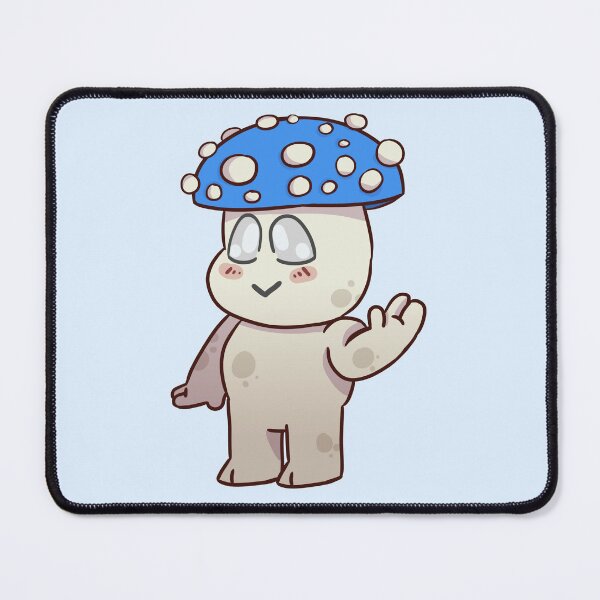 Item preview, dark blue mushroom friend designed and sold by Ace Scribbles.