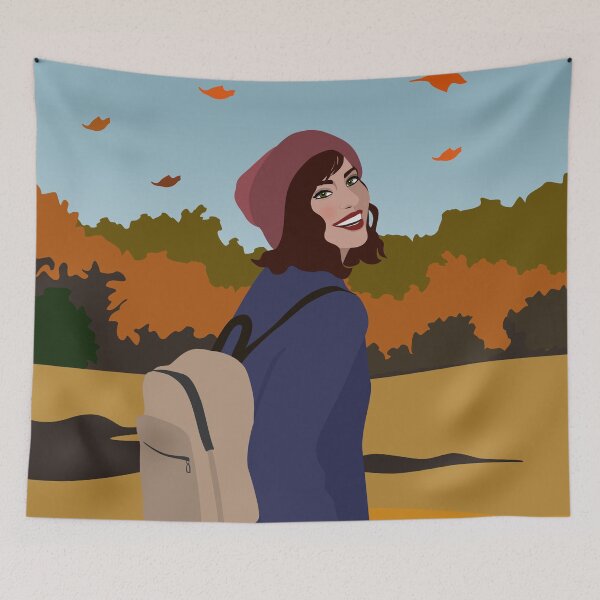 Item preview, Fall Season Hiking designed and sold by Bimbombam.