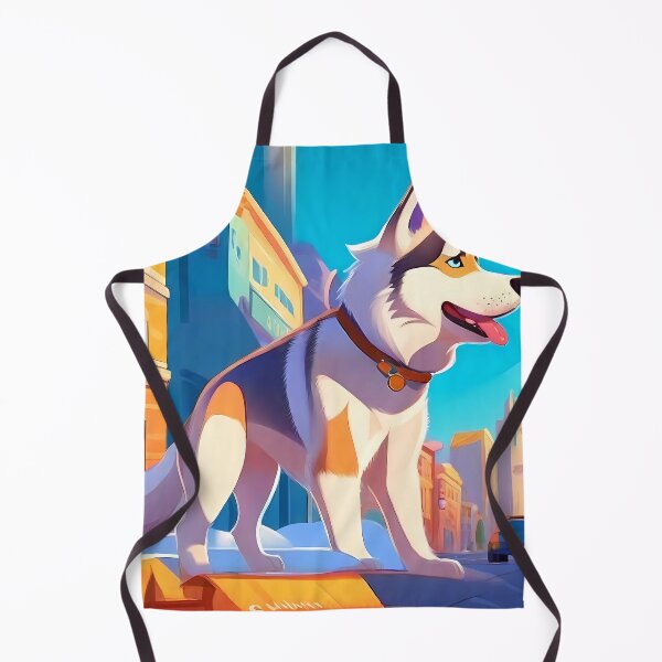 Item preview, Siberian Husky Urban Landscape designed and sold by purrfect pattern.